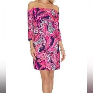 NWT Lilly Pulitzer Laurana Dress in Bright Navy A Jungle in Here